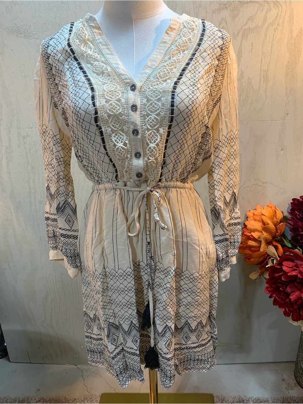 Anthropology boho dress. Size 4